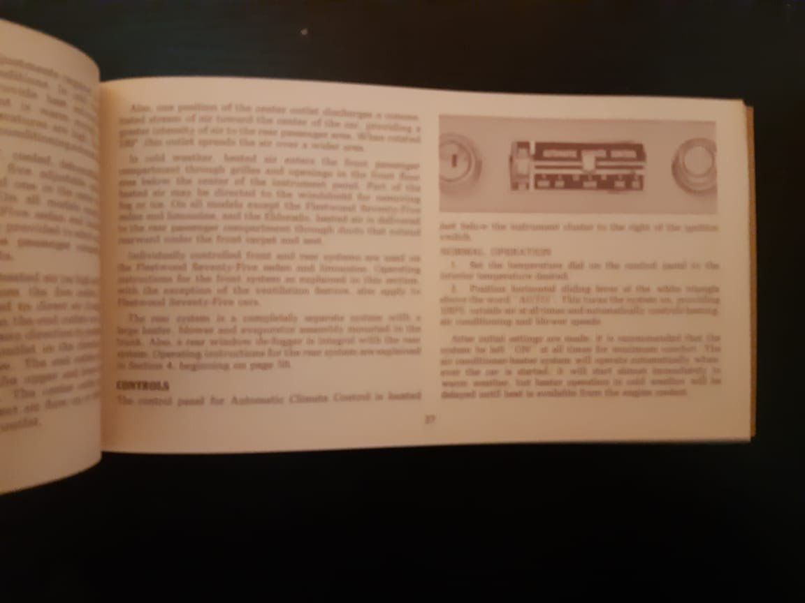 Cadillac Documenti: Betriebshandbuch;   1968 Cadillac – Usato da Dulliken venduto da Airliner2 2