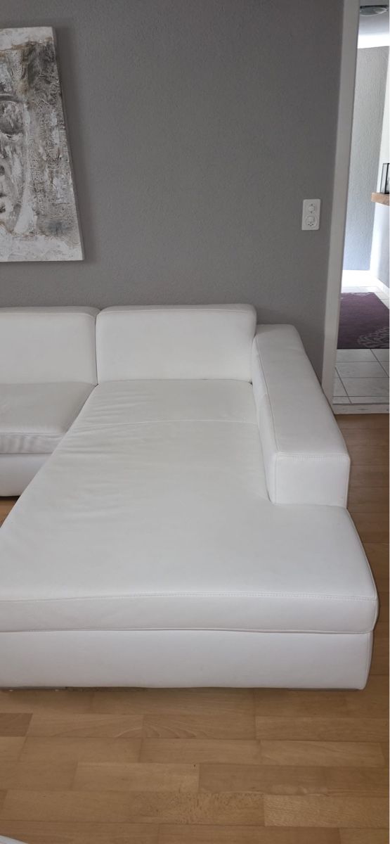 Sofas: Ecksofa weiss Leder – Gebraucht aus Zeihen von domtsche 2
