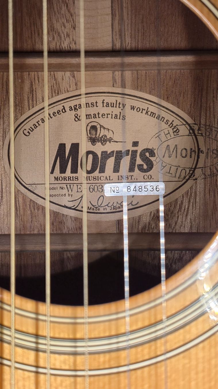 Musikinstrumente: Western Gitarre Morris WE-603 mit Pickup – Gebraucht aus Winterthur von NorrSydGuitars 9