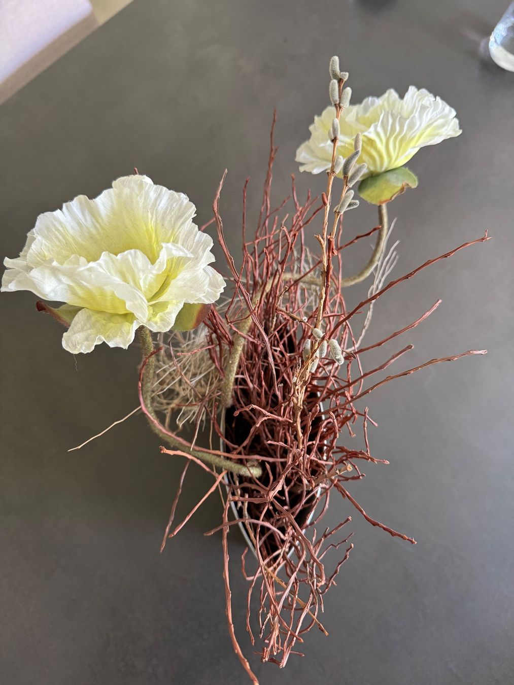 Tutte le decorazioni: Deko Kunstblumen in silberner Vase – Usato da Zürich venduto da Saskia125 5