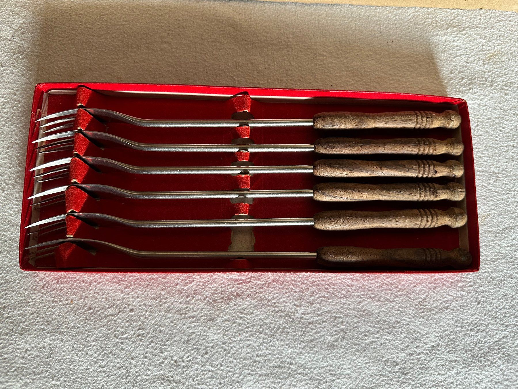 Forchette: 6 fourchettes à fondue au fromage – Usato da Ste-Croix venduto da mjmg 1