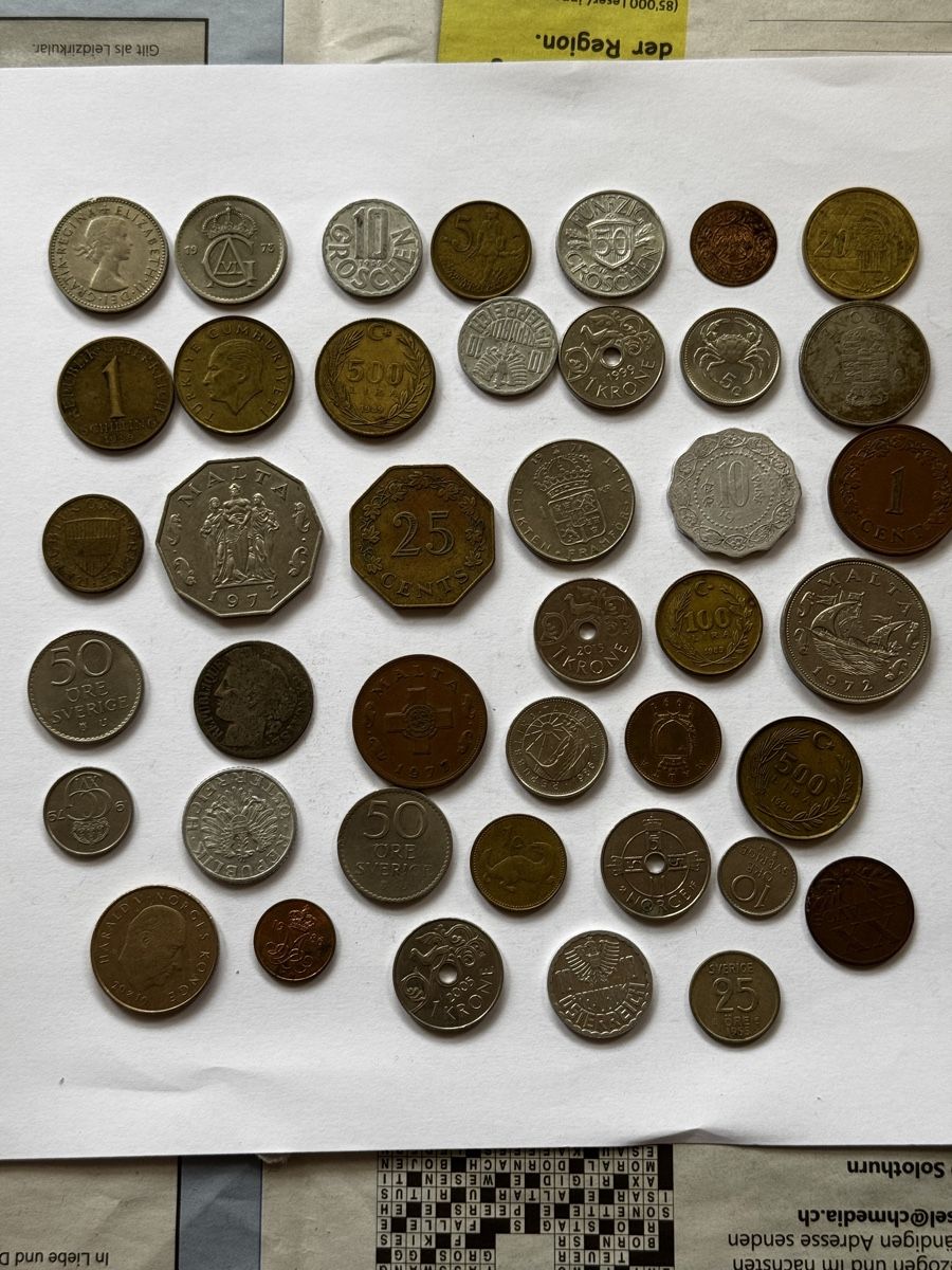 Billets de banque: Collection of old coins – D'occasion à Gerlafingen par naj_vj8s