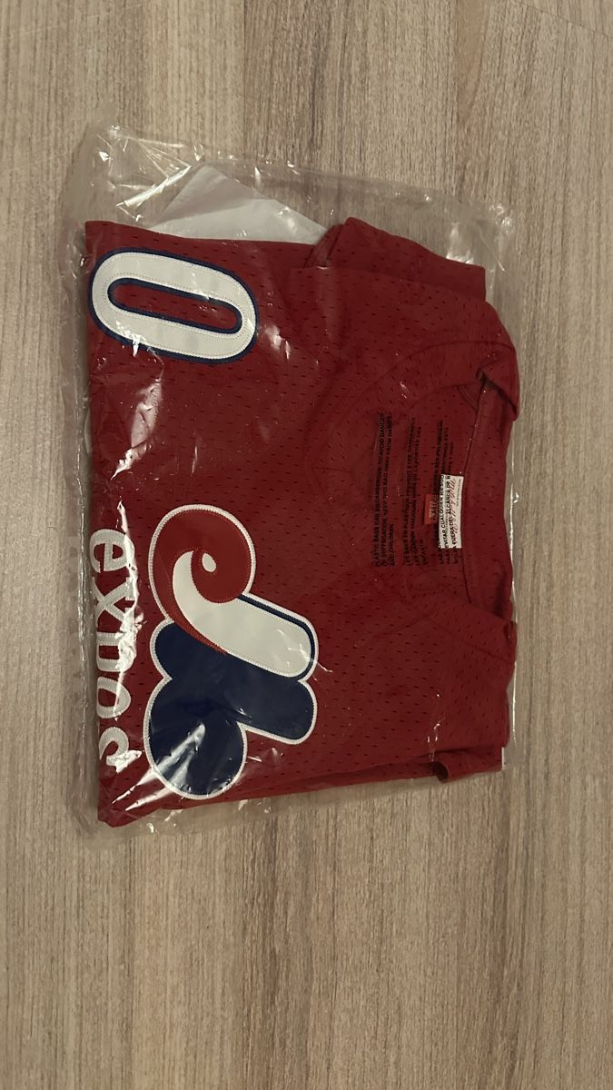 Mitchell & Ness Canottiere & Pantaloni: Maillot de baseball Expos de Montréal Mitchell & Ness – Nuovo e nell'imballaggio originale da Vuarrens venduto da ste_22xh 1