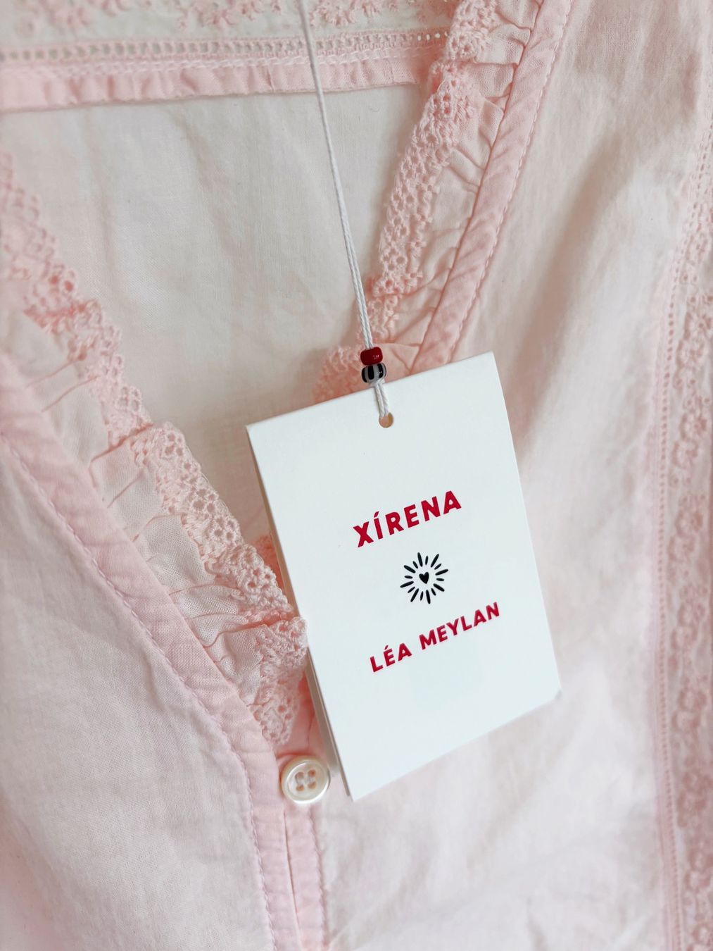 Top: hellrosa Top mit Spitzenbändern von Xirena, S – Nuovo e nell'imballaggio originale da Zürich venduto da suza44 1