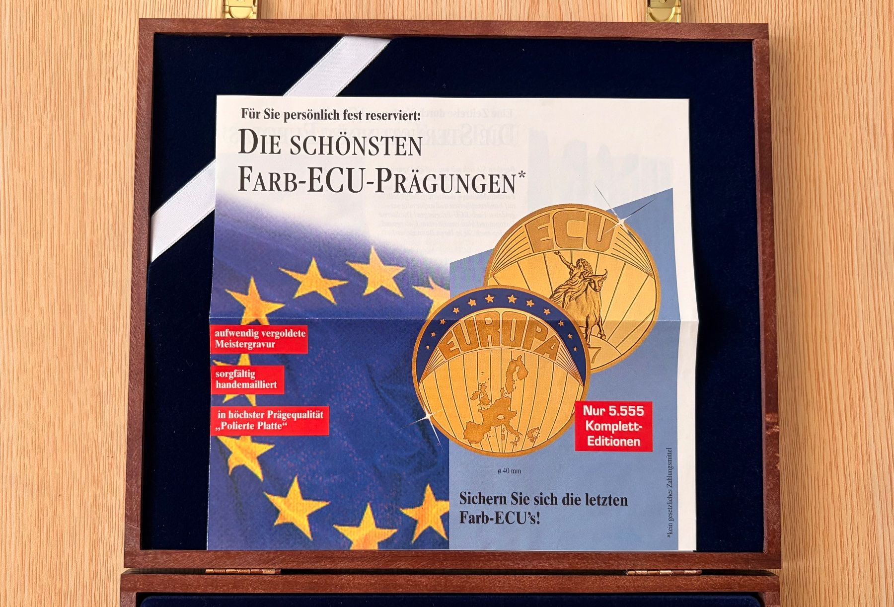 Toutes les monnaies: Die schönsten Farb-ECUs-Set. Vergoldet – Neuf avec emballage d'origine à Adliswil par 0ml4t 2