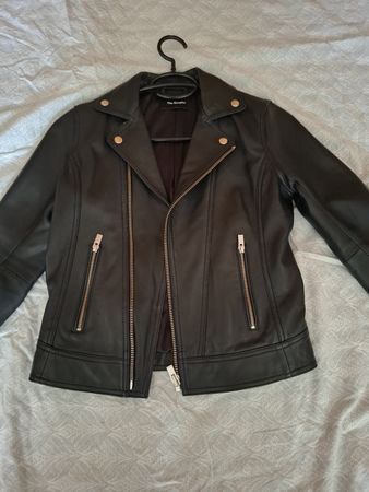 The Kooples Lederjacke / Bikerjacke aus Lammleder –Grösse XS