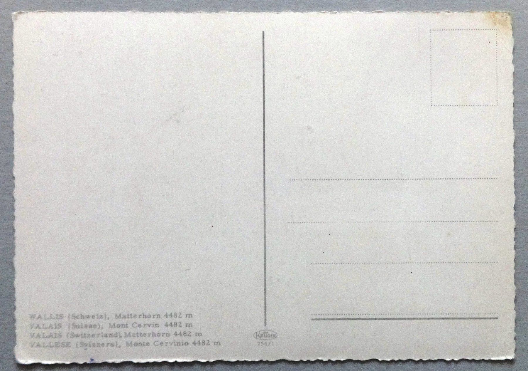 Cartes postales: Matterhorn 4482 m – D'occasion à Fétigny par Billy2miny 1