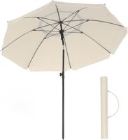 Sonnenschirm 160 cm UPF 50+ neigbar höhenverstellbar Beige