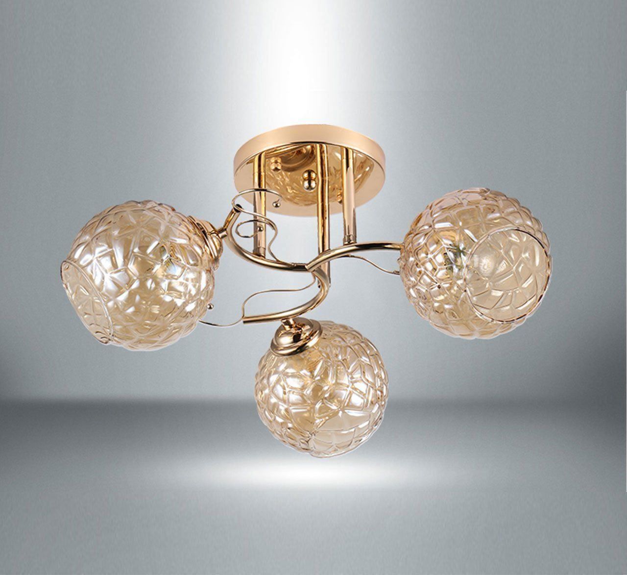 Lampade: Deckenlampe Larry Gold – Nuovo e nell'imballaggio originale da Lachen SZ venduto da ANDDUS-MASSLIGHT