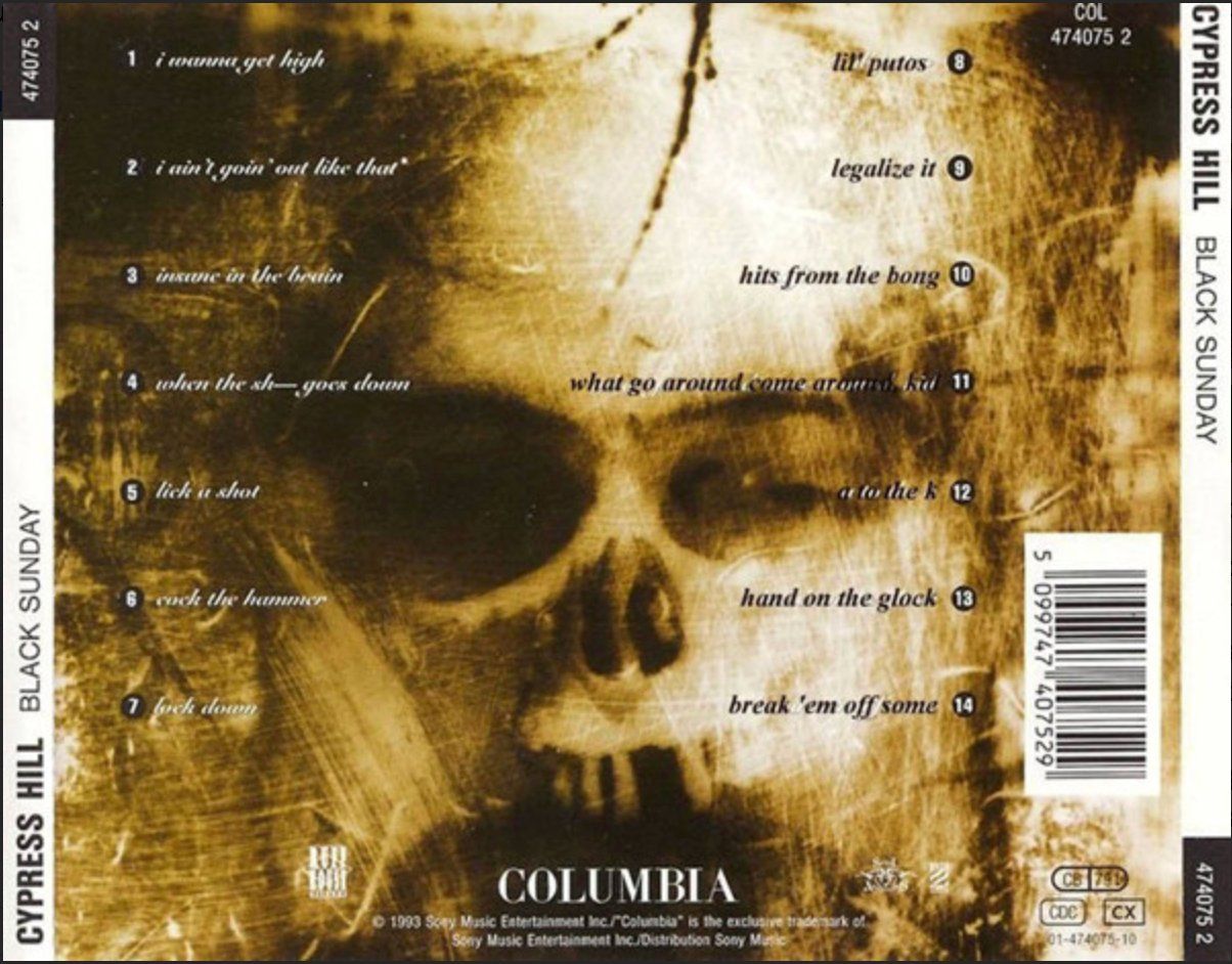 CD: Cypress Hill - Black Sunday – Usato da Brunnen venduto da Barfly5 1