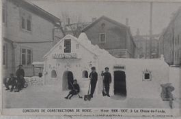LA CHAUX-DE-FONDS, - Concours Constructions de Neige 1906-07