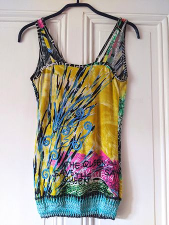 SAVE THE QUEEN : Top multicolore plein de pep S