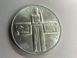 5 Fr. Silber Schweiz Rotes Kreuz 1963