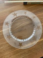 ★schöner grosser Glas Teller★ Sternen★ Servierteller 33cm Ø