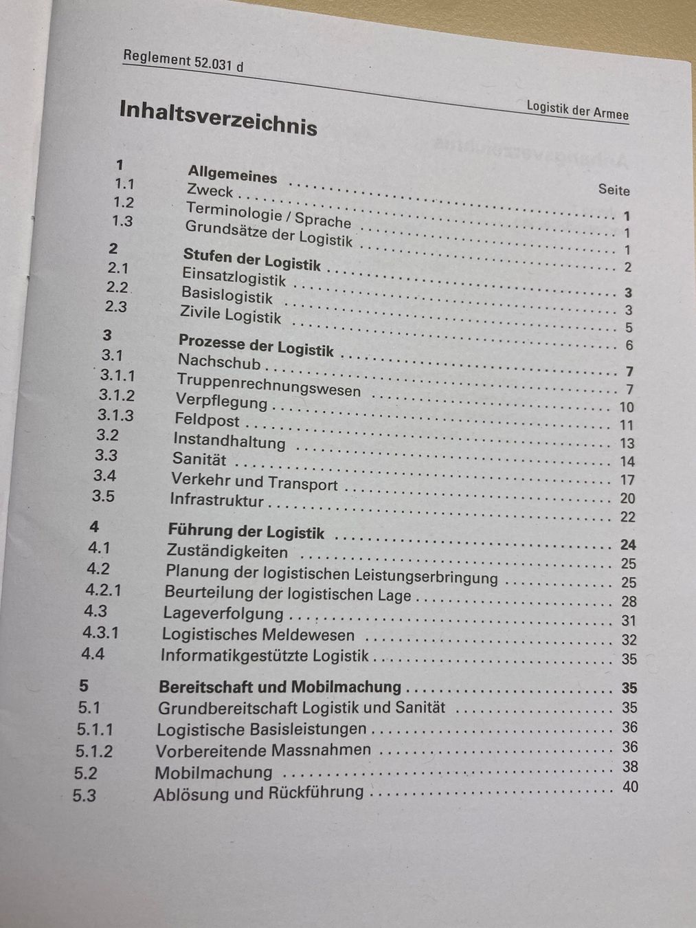Bücher: 2 Reglemente: Instandhaltung / Logistik - Schweizer Armee – Gebraucht aus Brütten von Hst1 4