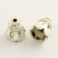 Perlkappe altversilbert 14x12mm römisch