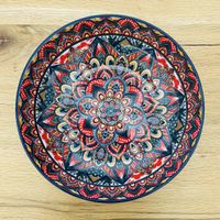 NEU Keramikschüssel mit Muster, D: 26.7 cm, H: 8cm