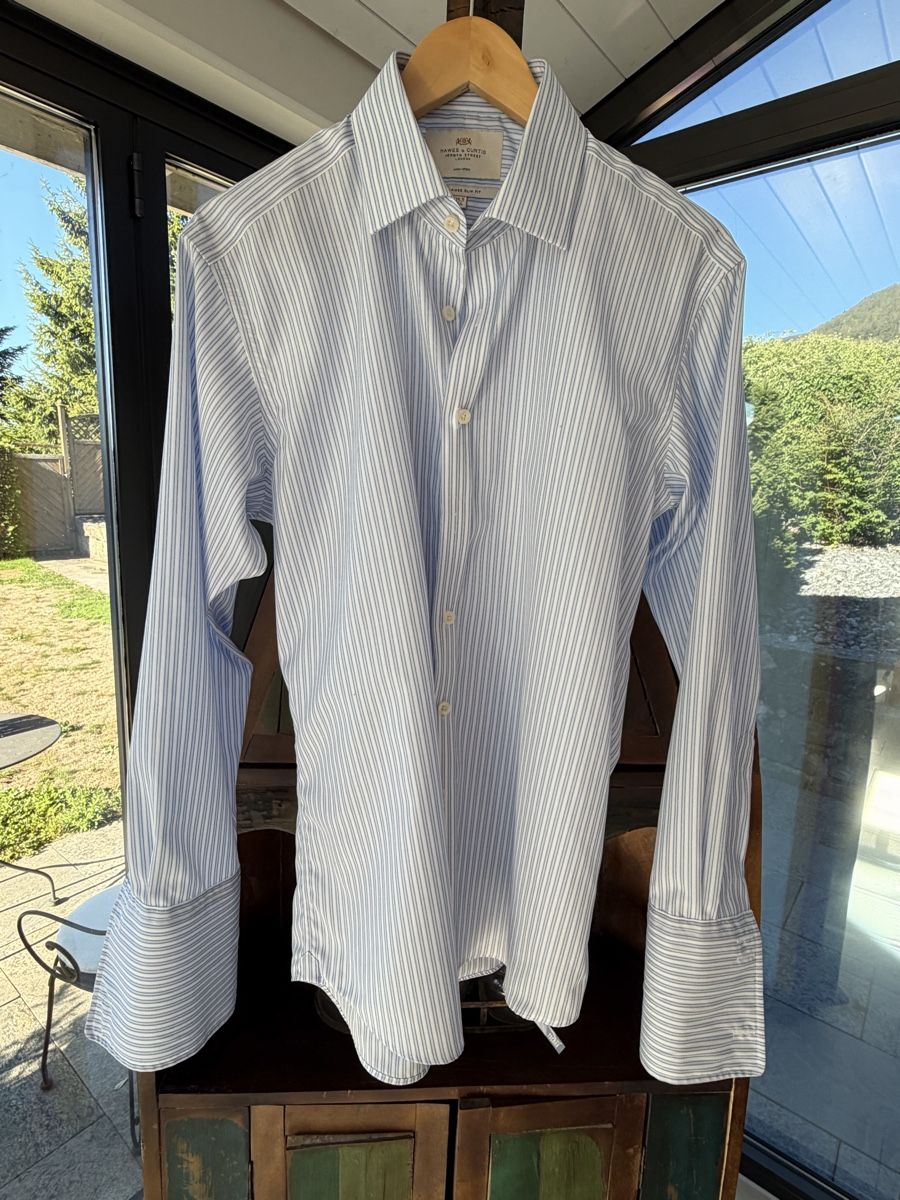 Camicie: Hawes & Curtis Double Cuff Shirt – Nuovo (secondo la descrizione) da Niederbipp venduto da Wcobra