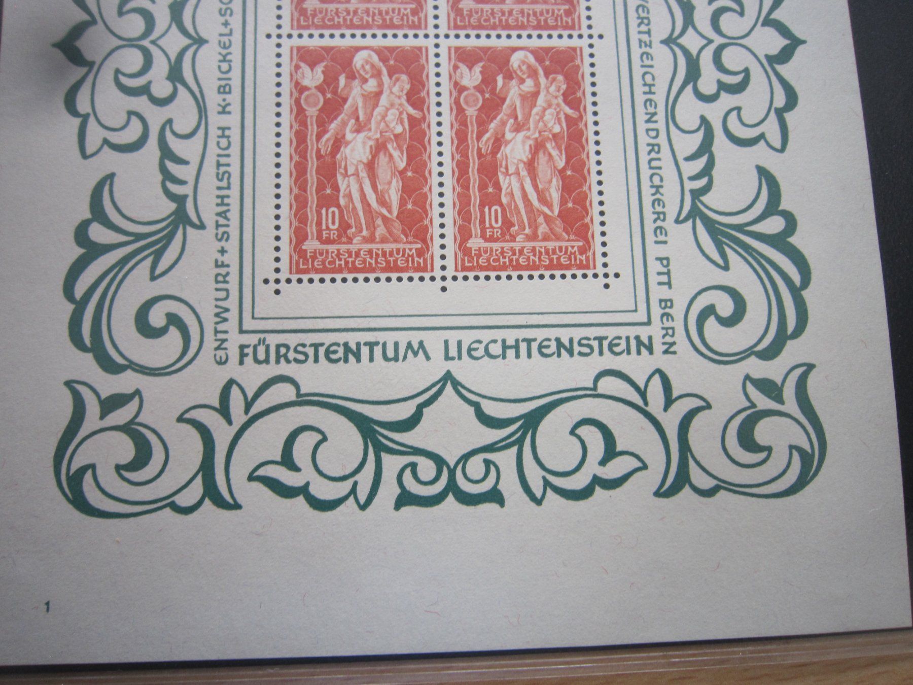 Tutti i francobolli: 1965 Madonna von Schellenberg Block Lichtenstein – Usato da Giubiasco venduto da sal_9j6w 2