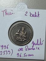 Thaïlande - 2 baht - 1996 (2539) Jubilé 50 ans règne Rama IX