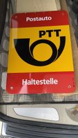 Post PTT  Postauto Schild Blechschild kein Emailschild 