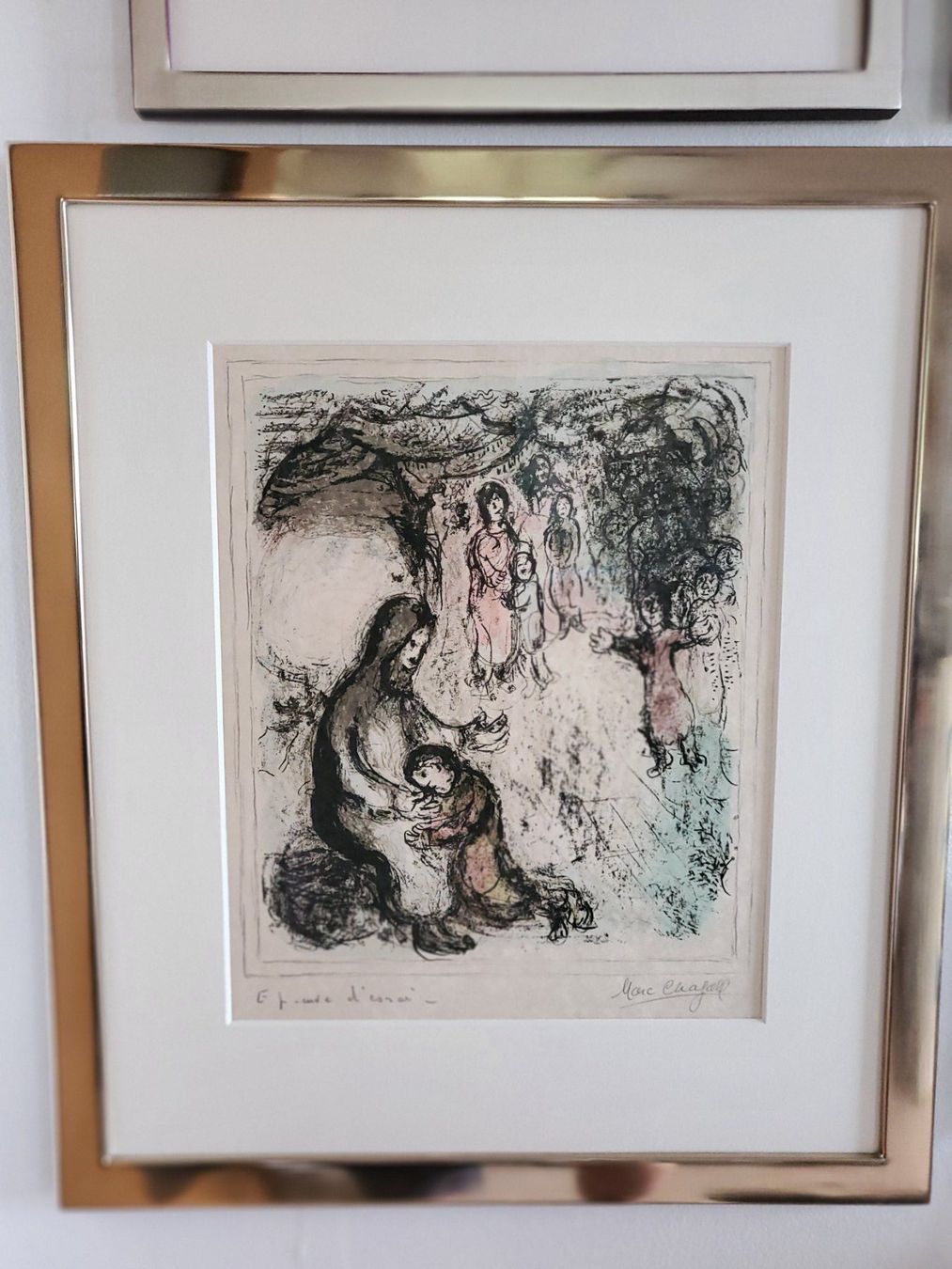 Grafica & Litografie: Marc Chagall, Farb-Litho., handsigniert., gerahmt – Usato da Füllinsdorf venduto da havi4