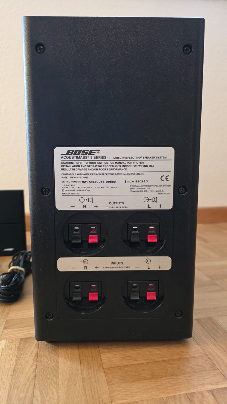 Bose Heimkino: Bose Acoustimass 5 Series III Speaker System – Gebraucht aus Stäfa von Msc3000 3