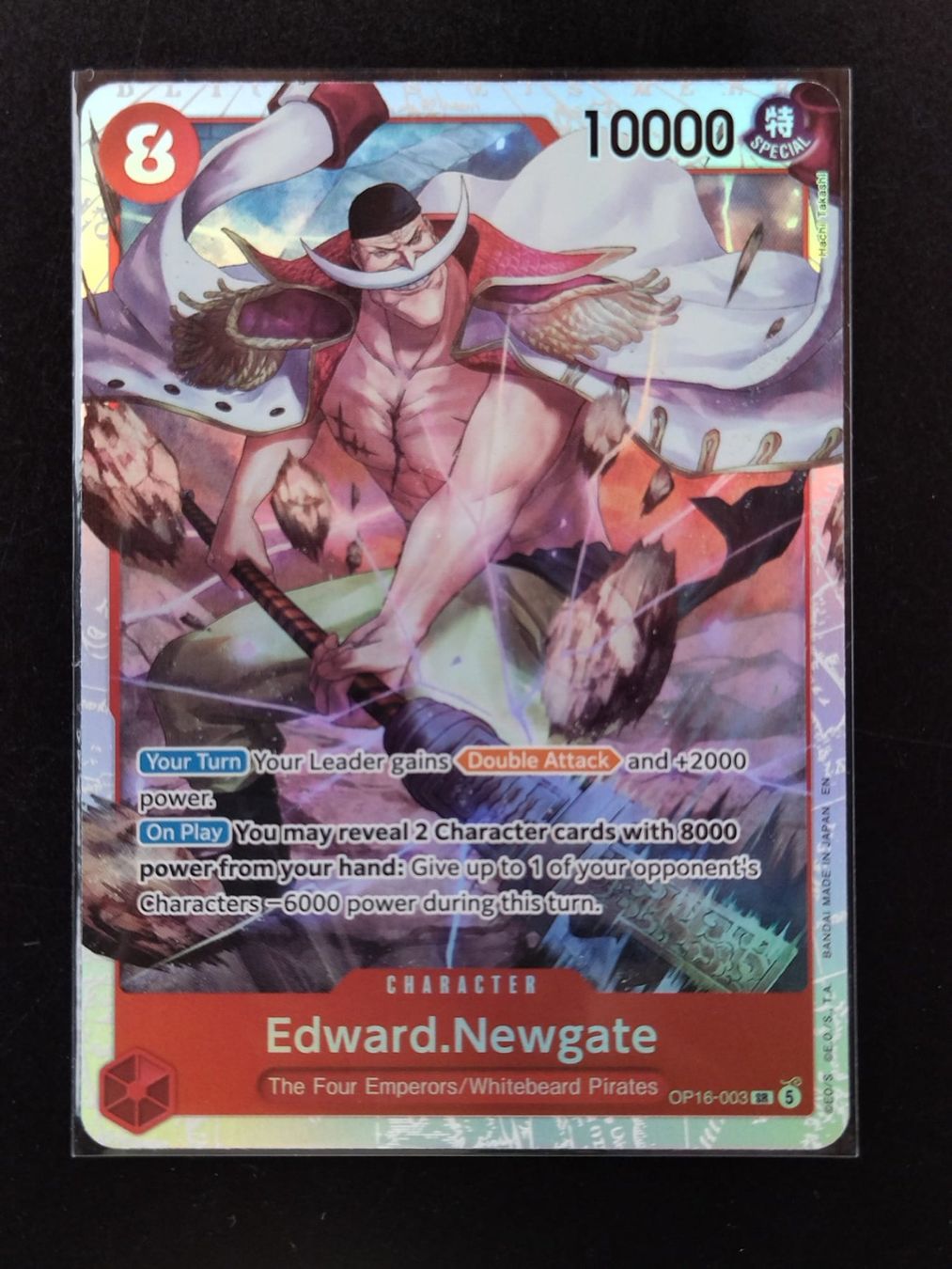 Bandai Carte collezionabili: Edward.Newgate OP16-003 SR, EN – Nuovo (secondo la descrizione) da Ins venduto da phil_sinn