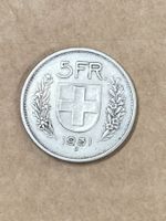 SVIZZERA 5 FR MONETA IN ARGENTO 1931 usata - circolata