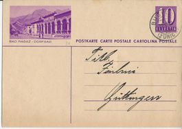 Bad Ragaz,Dorfbad,Bild-Postkarte,1938