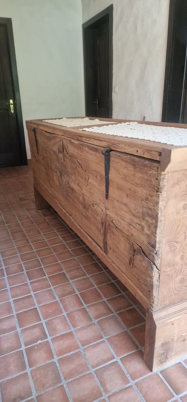 Cassapanche: Antike Holztruhe, restauriert – Usato da Goldingen venduto da yan_68cc 1