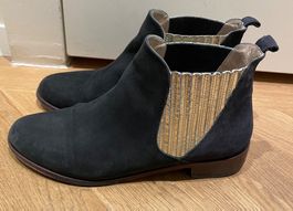 MySuelly Leder Stiefeletten Chelsea Boots wie Tod’s Max Mara