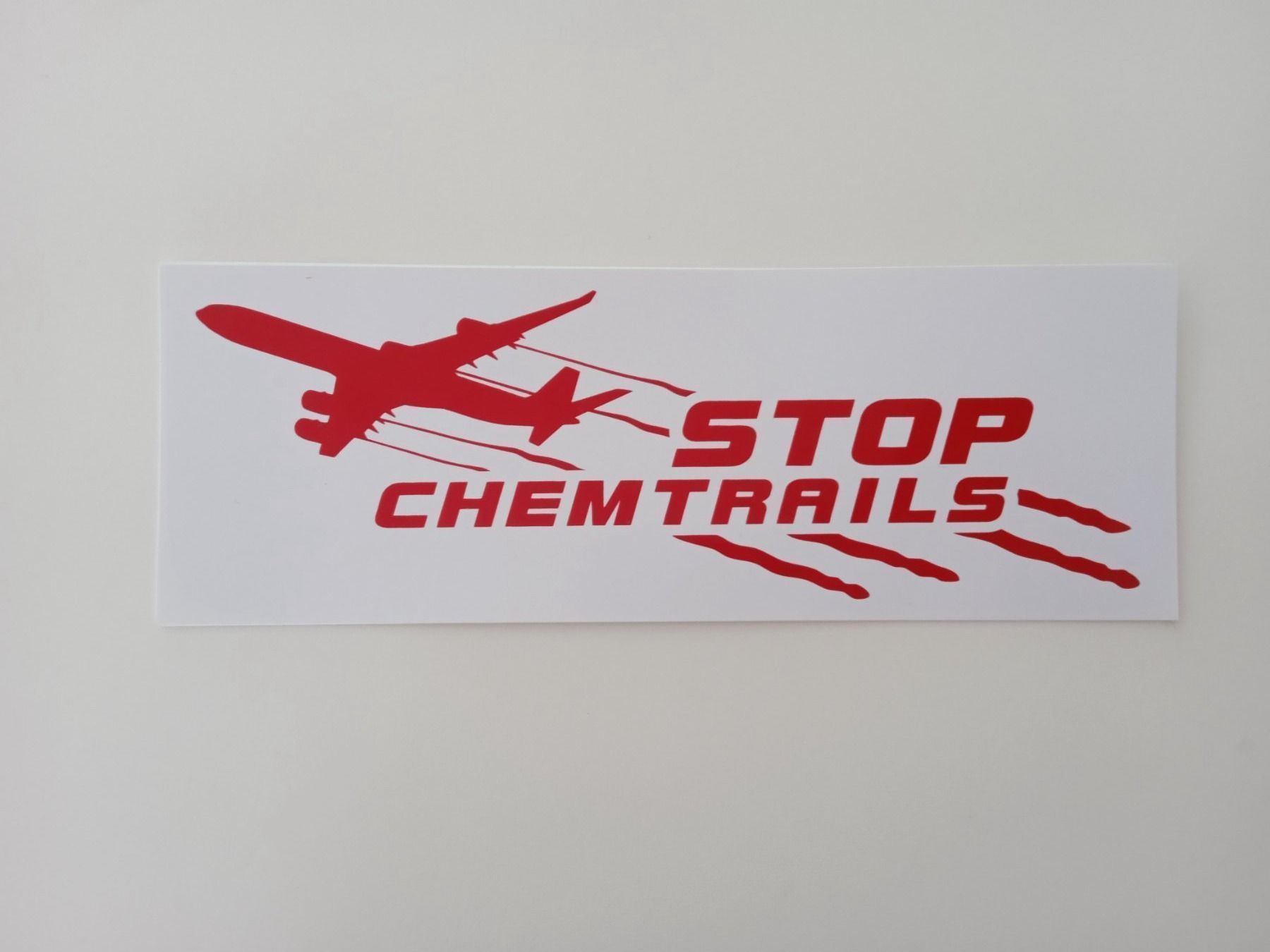 Sticker: STOP CHEMTRAIL Aufkleber – Nuovo e nell'imballaggio originale da Waltenschwil venduto da Bodensee84