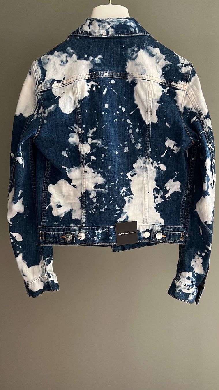 Dsquared2 Giacche: New DSQUARED2 Denim Jacket In Bleached Blue/Jacke/Veste 36IT – Nuovo e nell'imballaggio originale da Versoix venduto da annavm29 1