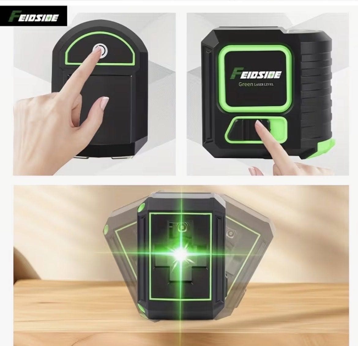 Tutti gli attrezzi: Livella laser verde FEIDSIDE, autolivellante – Nuovo e nell'imballaggio originale da Novazzano venduto da GioStore 4