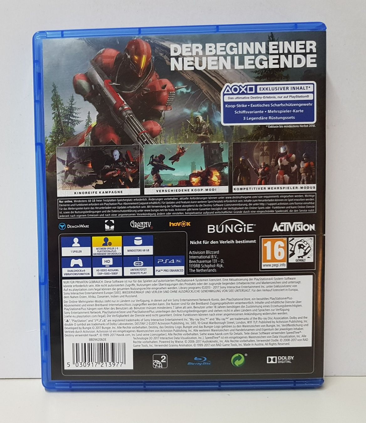 Sony Giochi: Destiny 2 der Beginn einer neuer Legende   PS4 – Usato da Schüpfheim venduto da Games_Spielkonsolen 2