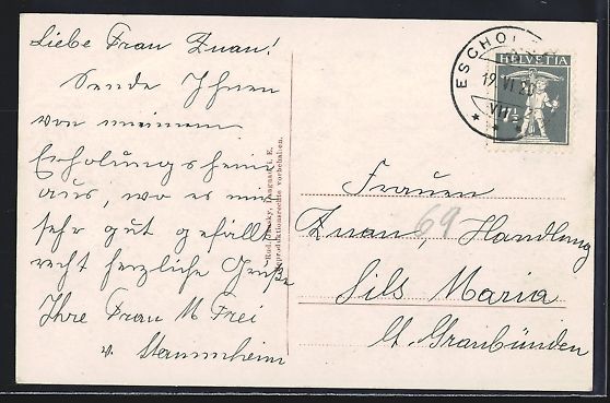 Cartoline postali: AK Lauperswil, Kurhaus Mosbad i. E. – Usato da Berlin venduto da bartko-reher 1