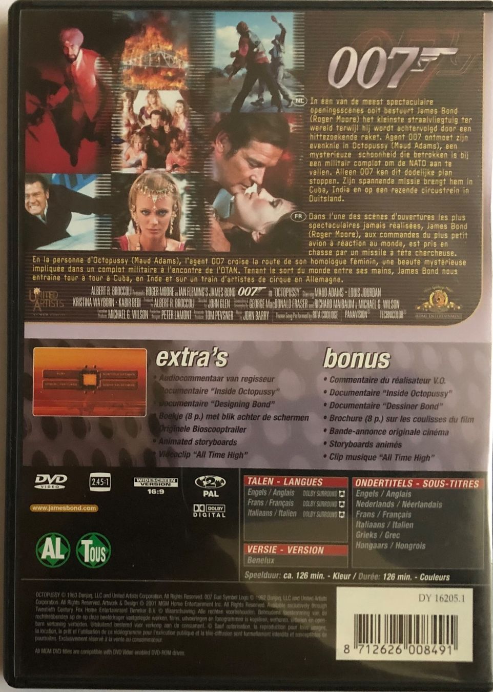 Tutti i DVDs: JAMES BOND - OCTOPUSSY – Usato da Poliez-Pittet venduto da Newtown-Records 1