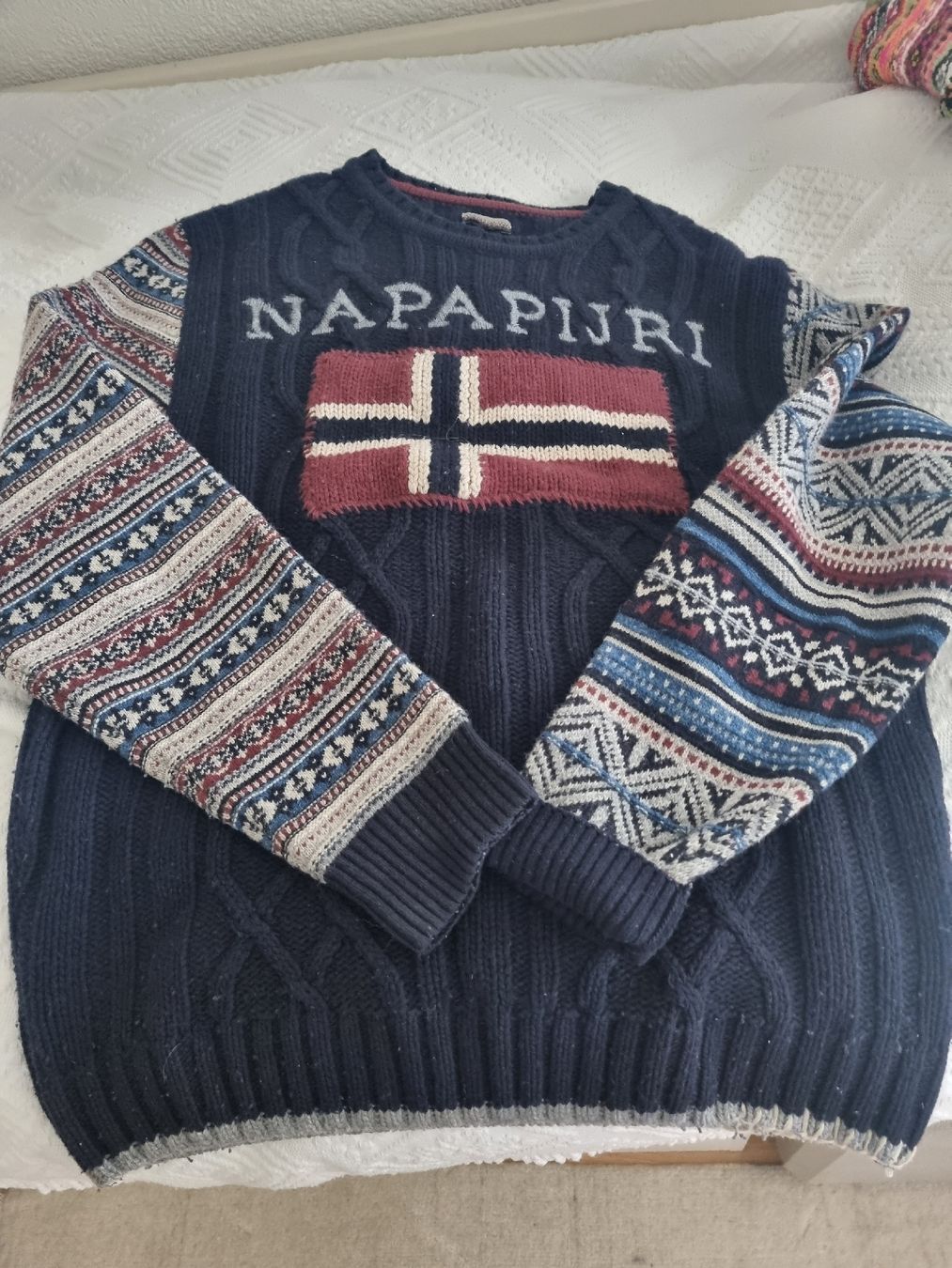 Napapijri Maglioni & Felpe: Napapijri Strickpullover Gr. L, Herren Wolle-Mix Winter – Usato da Stans venduto da laslabambala