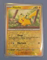 Pokemon Karte Pikachu Reversholo, Set:MEW151, DE, nearmint