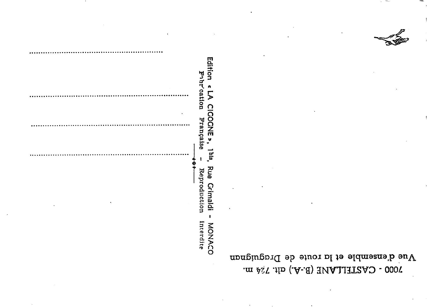 Ansichtskarten: 3x Castellane – Gebraucht aus Ottikon b.Kemptth. von Neptun1974 5
