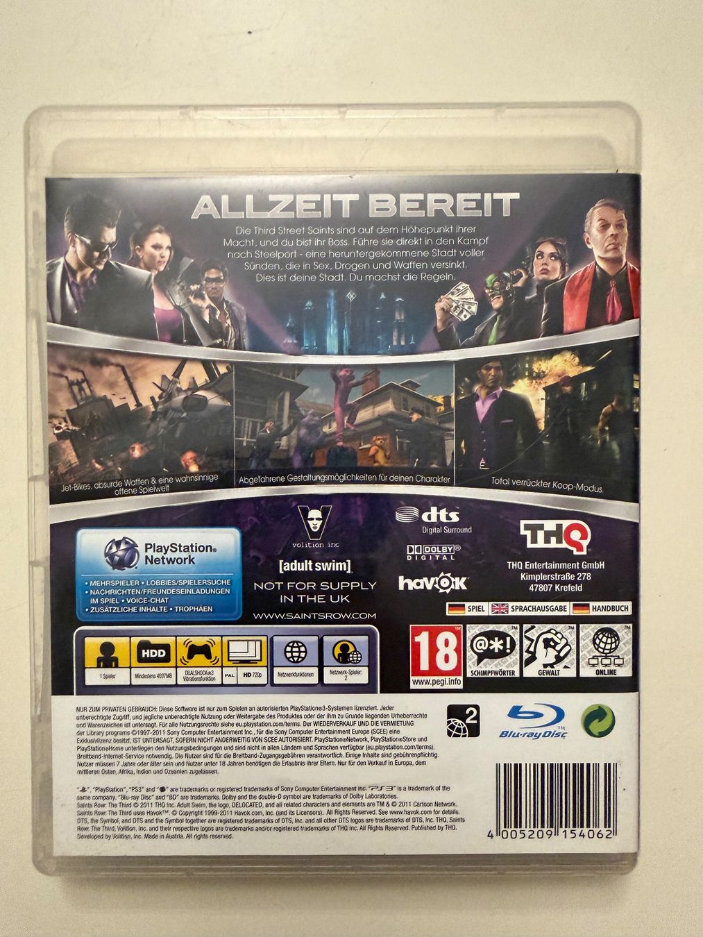 Giochi: PlayStation 3 Game SAINTS ROW THE THIRD PS3 – Usato da Münsingen venduto da Ganjam 2