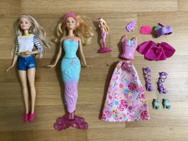 2x Barbie Puppen