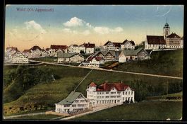 AK Wald /Appenzell, Ortsansicht mit Kirche