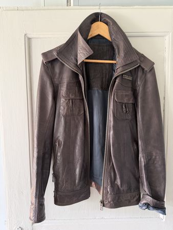 Superdry Lederjacke, Herren Jacke, Top Zustand, Gr. S!