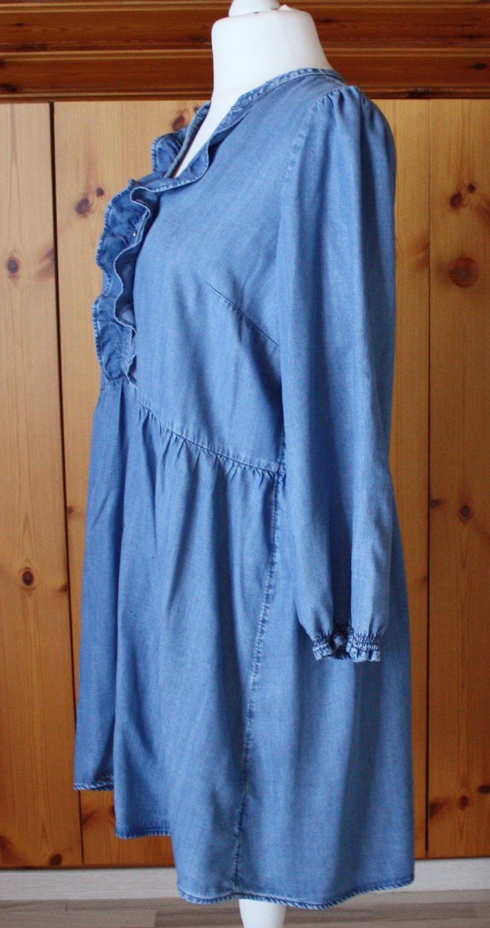Vestiti: Kleid Langarm C & A Jeans blau Gr. 46 – Usato da Flüelen venduto da Diversicum-Curvy 3