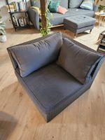 Outdoor chair with pillows