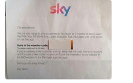 Sky Sport Gutschein 3 Monate, gültig bis 31.12.2026