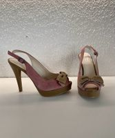 Ted Baker Peeptoe Pumps rosa mit Schleife Grösse 39
