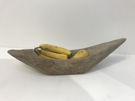 Einmalig schöne Holz Früchteschale im "Used Look" Unikat!
